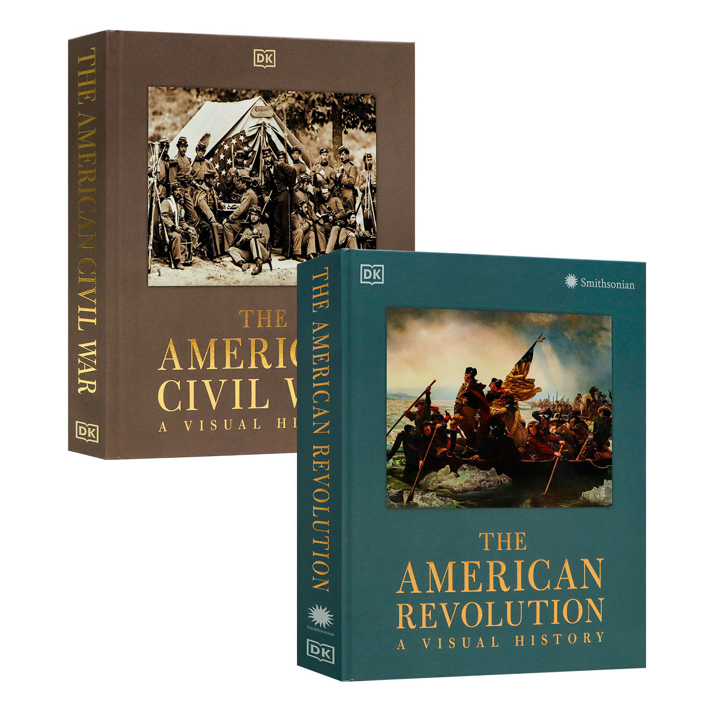 DK出品美国独立战争/美国内战图解史2册英文原版 The American Civil War/Revolution 馆藏史料图文详解立国始末与南北纷争 精装