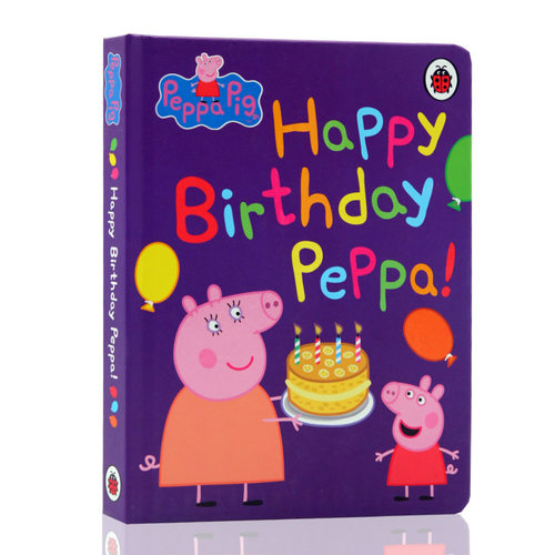 英文原版绘本Peppa Pig小猪佩奇Happy Birthday Peppa生日快乐粉红猪小妹 儿童精装图画故事书