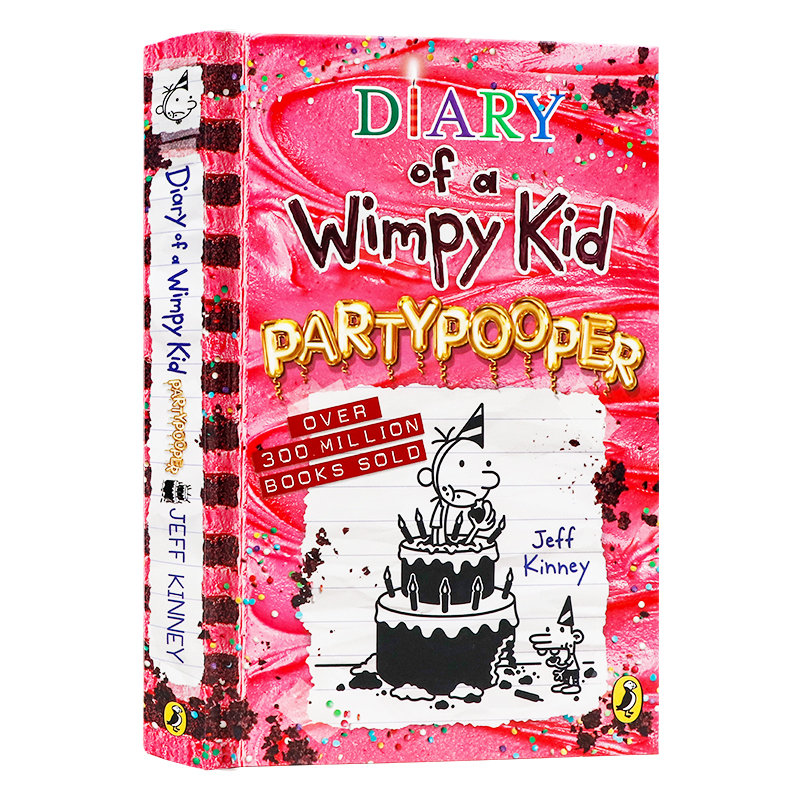 现货 2025年新品 小屁孩日记20 英文原版小说 Diary of a Wimpy Kid Partypooper 英语漫画书章节书哭包日记课外阅读书籍 杰夫金尼