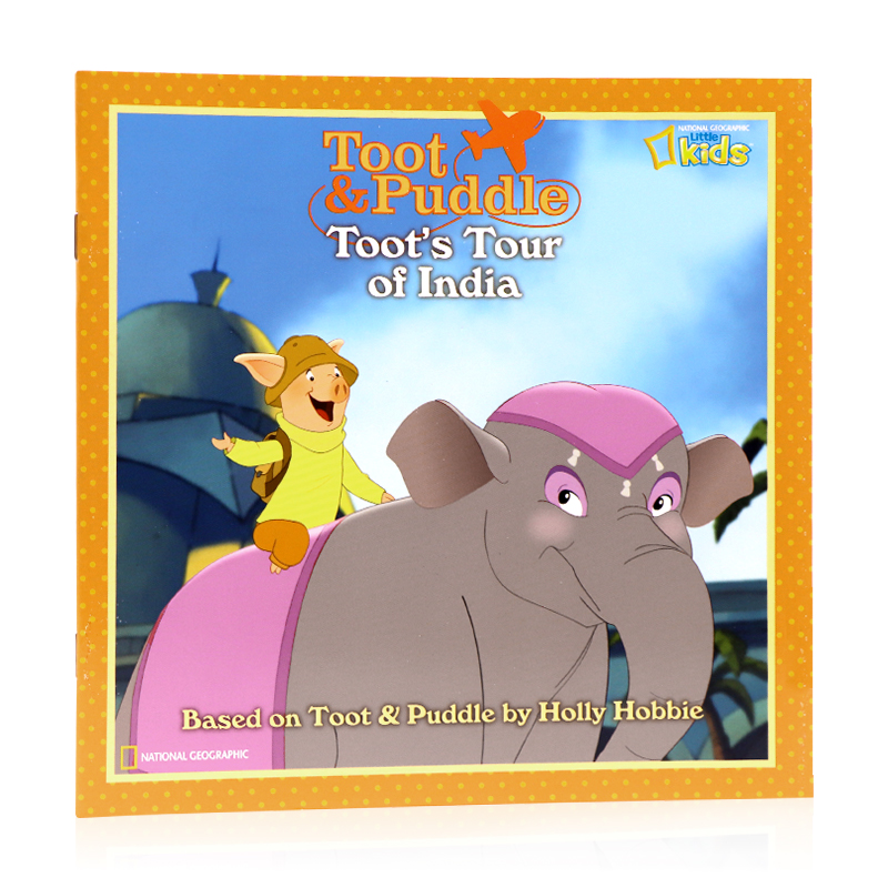 嘟嘟和巴豆系列英文原版绘本 Toot and Puddle Toot's Tour of India 嘟嘟的印度之旅儿童英语启蒙绘本亲子睡前图画故事书友谊冒险