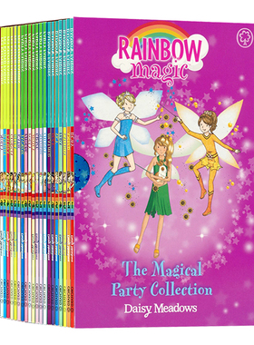 彩虹魔法仙子系列神奇派对21册英文原版 Rainbow Magic The Magical Party Collection 儿童初级章节桥梁书课外阅读读物魔法故事书