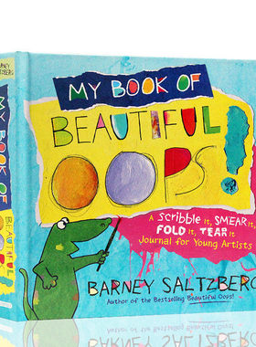 现货 我的美丽之书 My Book of Beautiful Oops 英文原版绘本 儿童精装启蒙图画书 翻翻洞洞书 锻炼动手能力