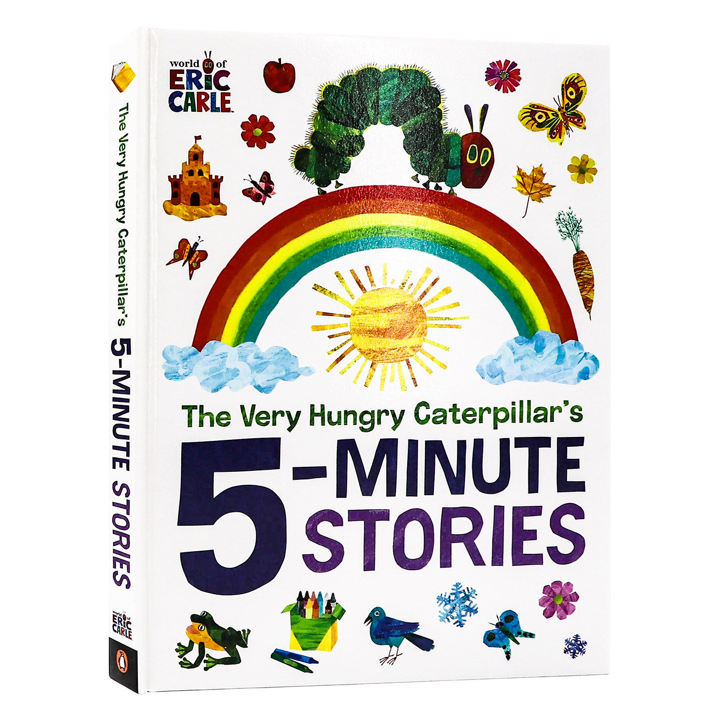 好饥饿的毛毛虫5分钟故事集英文原版绘本 The Very Hungry Caterpillars 5 Minute Stories 艾瑞卡尔经典8篇短篇睡前故事 精装