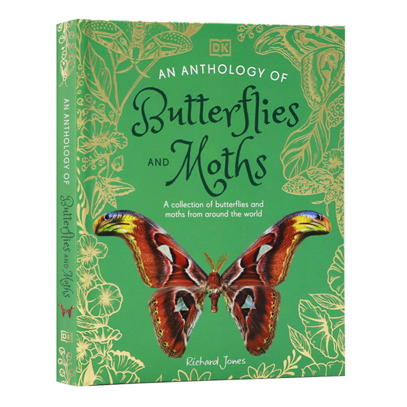 DK典藏博物馆系列蝴蝶与蛾选集英文原版 An Anthology of Butterflies and Moths 100多种蝴蝶和飞蛾昆虫科普百科全彩插画精装收藏