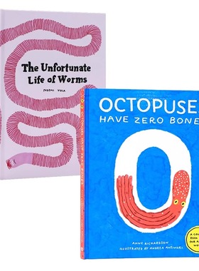 章鱼没有骨头 Octopuses Have Zero Bones 英文原版绘本 我们奇妙世界的计数书 意大利插画师Andrea Antinori 动物图画数数书