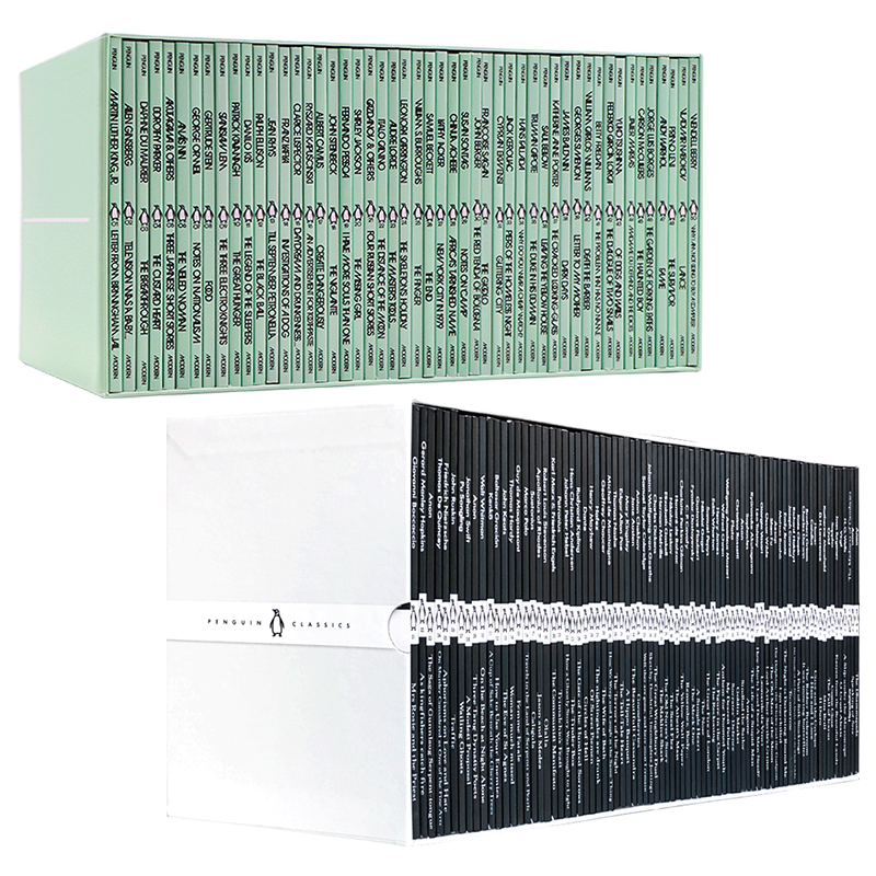 企鹅经典小黑书+小绿书礼盒装两套总129册 英文原版 Little Black Classics Box Set/Penguin Modern Boxset经典文学小说