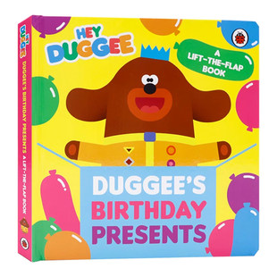 Hey Duggee 道奇的生日礼物纸板翻翻书 英文原版绘本 Duggee's Birthday Presents 嗨阿奇幼儿园 亲子互动早教图画书