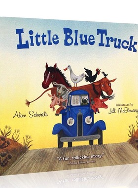 英文原版进口绘本 Little blue truck 纸板书 蓝色小卡车 3岁以上儿童英语阅读 图画书 蓝思 (Lexile) 阅读分级 AD390L