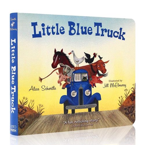 英文原版进口绘本 Little blue truck 纸板书 蓝色小卡车 3岁以上儿童英语阅读 图画书 蓝思 (Lexile) 阅读分级 AD390L