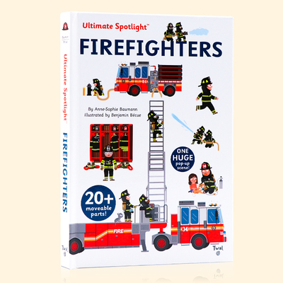消防队员Ultimate Spotlight Firefighters英文原版精装立体翻翻机关书 儿童益智早教火灾逃生知识认知启蒙科普百科绘本Twirl 出品