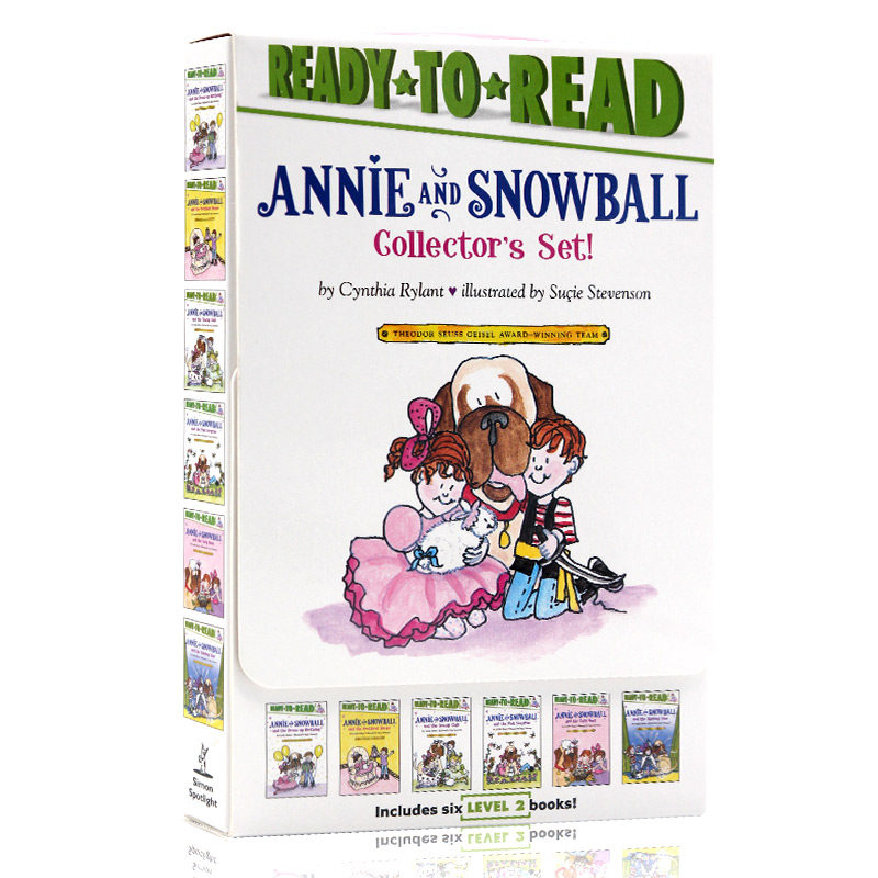 Ready to Read L2 英文原版 Annie and Snowball 6册盒装绘本 分级读物儿童启蒙阅读培养图画书