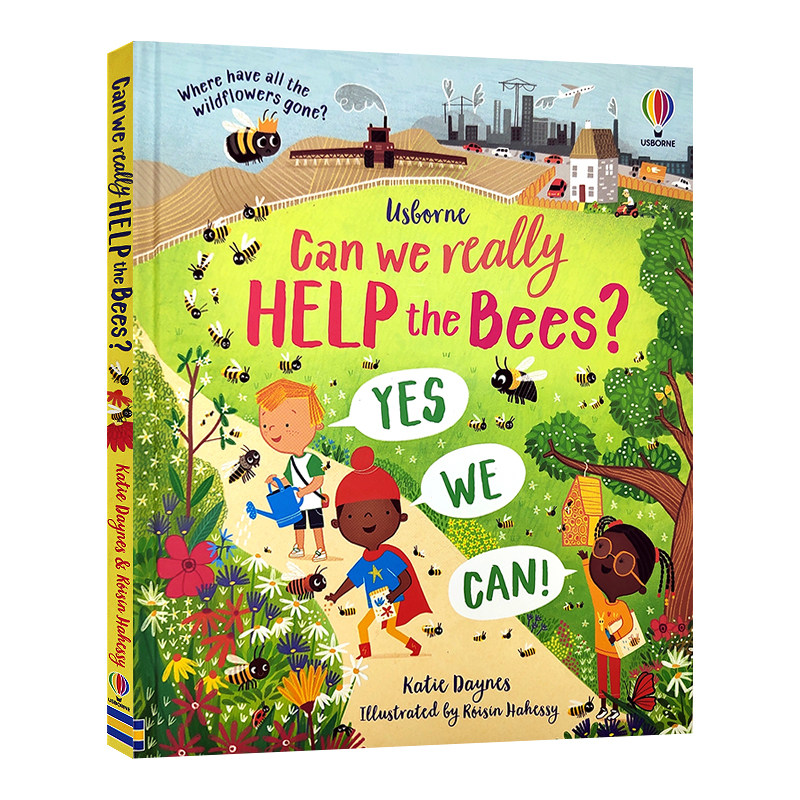 Usborne 我们能帮助蜜蜂吗 英文原版绘本 Can We Really Help the Bees 精装图画故事书 儿童英语STEM科普读物 进口英语图书