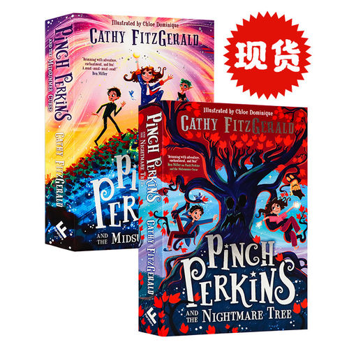 品奇珀金斯2册英文原版小说 Pinch Perkins and the Midsummer 仲夏的诅咒噩梦之树 青少年奇幻魔法冒险桥梁书小学生英语课外阅读