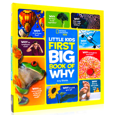 预售 英文原版绘本National Geographic 美国国家地理 Little Kids First Big Book of Why 精装大开本 儿童百科书