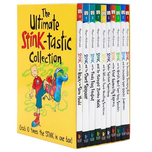 朱迪弟弟10册英文原版小说 The Ultimate Stink-tastic Collection 儿童章节故事书 朱迪布鲁姆法吉系列 Megan McDonald儿童课外