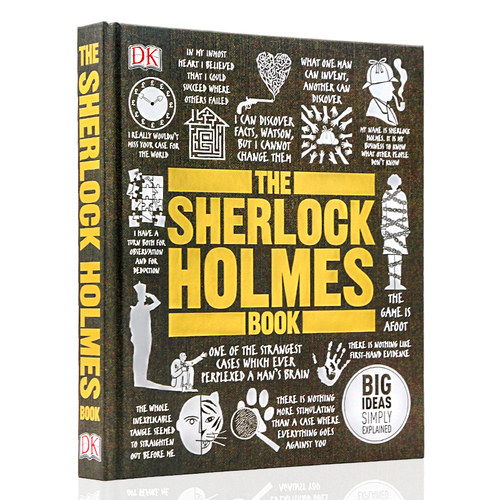 现货 DK夏洛克福尔摩斯百科全书The Sherlock Holmes Book: Big Ideas Simply Explained英文原版图解艺术百科精装大开全彩铜版纸