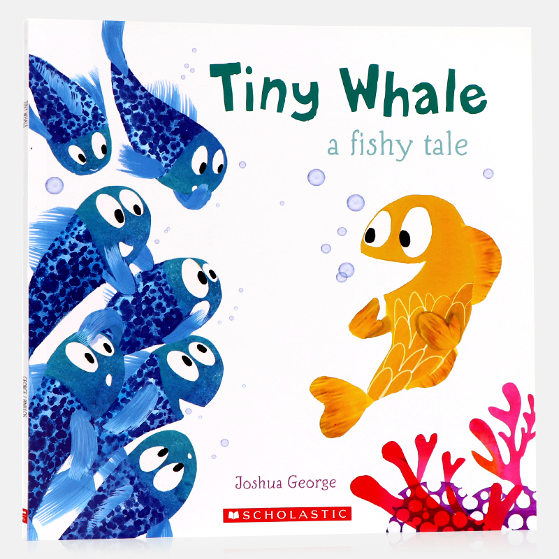 Tiny Whale 小鲸鱼儿童英语启蒙绘本 英文原版绘本  睡前图画故事书 友谊勇敢与谎言主题 亲子阅读书籍 平装大开本彩绘 学乐出版社