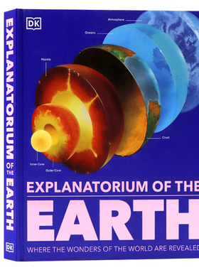 DK地球运转的秘密英文原版 Explanatorium of the Earth 图解百科精装大开儿童百科全书科普图册科学讲解馆科学探索事物认知图画书