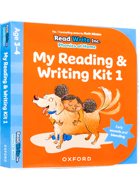 现货牛津自然拼读教材幼儿园3-5岁 英文原版 Read Write Inc.: My Reading and Writing Kit 儿童英语早教启蒙 亲子家庭教育礼盒装