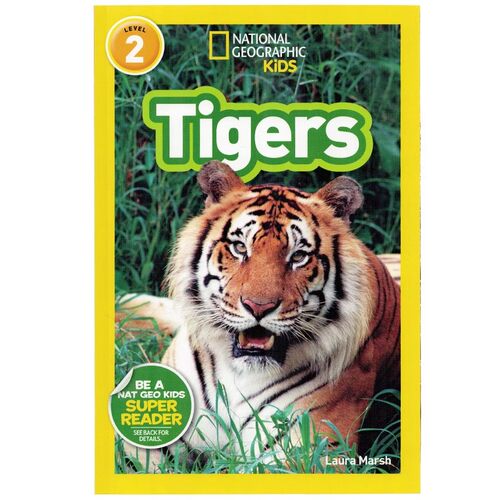 英文原版绘本National Geographic Kids Level2:Tigers 国家地理分级阅读 少儿科普百科英语童书