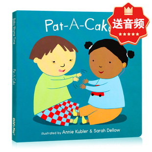 儿歌童谣韵文纸板书 绘本 Play出品 低幼儿童英语早教启蒙 Child Pat 亲子互动读物 经典 英文原版 Cake