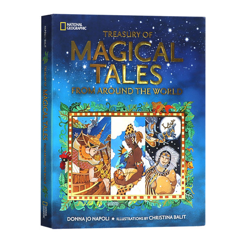 来自世界各地的神奇故事宝库 英文原版Treasury of Magical Tales From Around the World儿童民间故事National Geographic精装版
