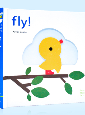 小鸟飞飞触摸纸板书小手摸摸全知道 TouchThinkLearn Fly 英文原版绘本 儿童触摸趣味认知亲子早教启蒙读物 Touch Think Learn