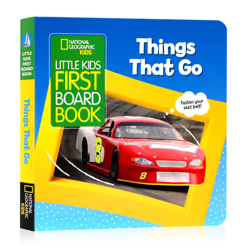 美国国家地理National Geographic Little Kids First Board Book Things That Go交通工具 英文原版绘本 3-6岁儿童科普百科纸板书