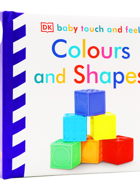 现货 DK触摸书 Baby Touch and Feel Colours and Shapes 颜色和形状 英文原版绘本 0-3岁低幼儿童英语启蒙触摸纸板书亲子益智早教
