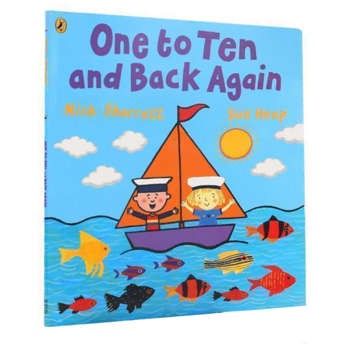 现货 英文原版绘本 One to Ten and Back Again 数数 儿童英语启蒙图画书 名家Nick Sharratt 作品 平装大开本