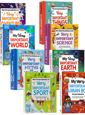 DK那些重要的事英文原版 My Encyclopedia of Very Important Things 十万个为什么 少儿运动动物人体恐龙科普百科 全彩英文版精装