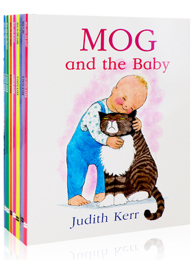 小猫莫格8册 Mog and the baby 英文原版绘本 老虎来喝下午茶同作者Judith Kerr 英语启蒙图画故事书