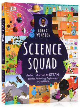 DK 科学小组知识百科 英文原版绘本Science Squad 6-12岁儿童早教百科认知绘本 STEM科普科学入门 精装大开彩图Robert Winston