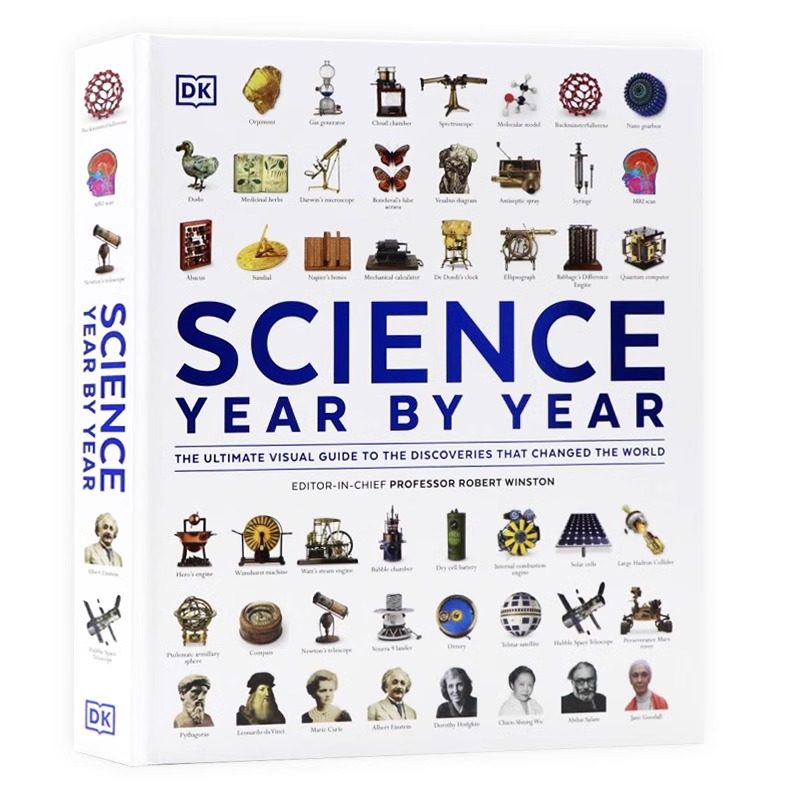 DK 科学年鉴 视觉大百科 Science Year by Year 英文原版 全图解彩色插图 科普百科读物 精装 大开本 DK百科系列 进口英语原版图书