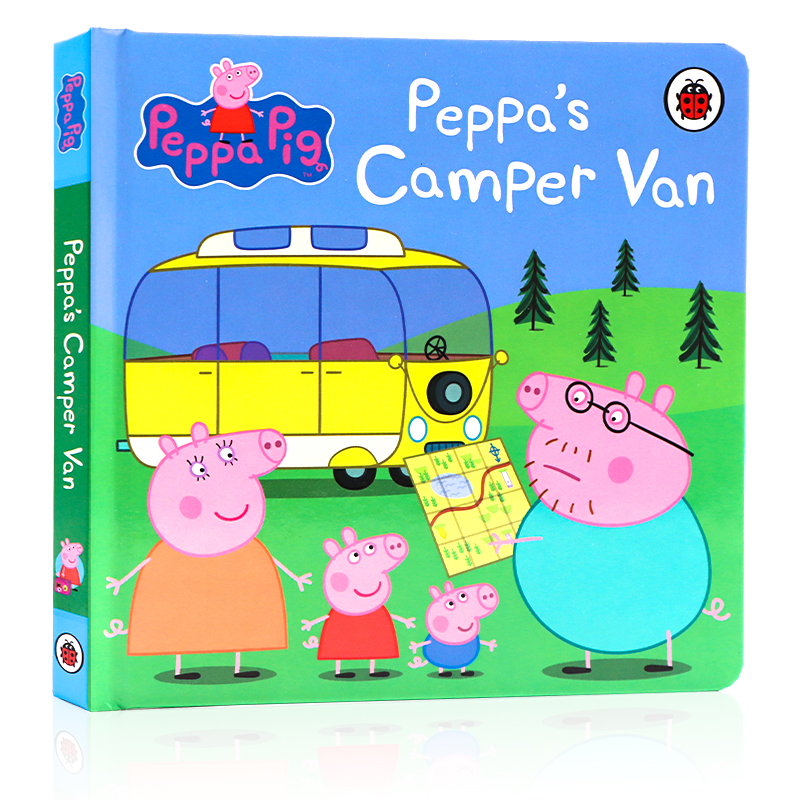 小猪佩奇的露营车英文原版绘本