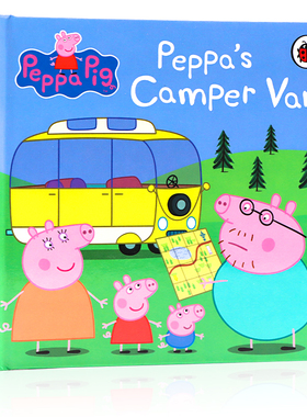 小猪佩奇的露营车 英文原版绘本 Peppa's Camper Van 粉红猪小妹 Peppa Pig 精装纸板书 儿童英语启蒙认知亲子互动睡前图画书