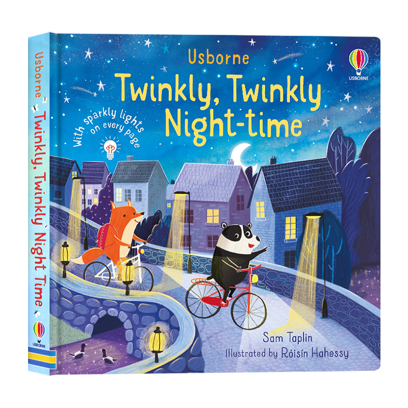 闪闪发光的夜空发光书英文原版