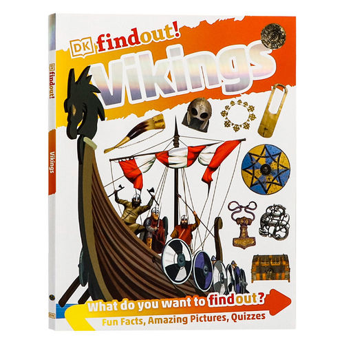 DK发现知识系列 维京人 英文原版 DK findout Vikings  6-9岁儿童英文科普读物 少儿历史文化启蒙书 趣味图文知识拓展课外英文阅读