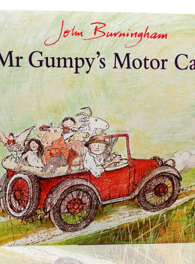 和甘伯伯开车去兜风 MR Gumpy's Motor Car 波士顿环球报号角书奖英文原版平装绘本  廖彩杏书单 第52周 128本 儿童启蒙认知图画书