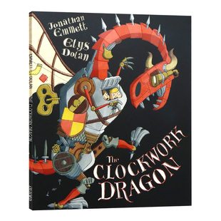 大开绘本儿童故事图画书全彩冒险趣味读物Elys Dragon 牛津平装 Dolan著Oxford出版 The 发条大怪龙英文原版 Clockwork