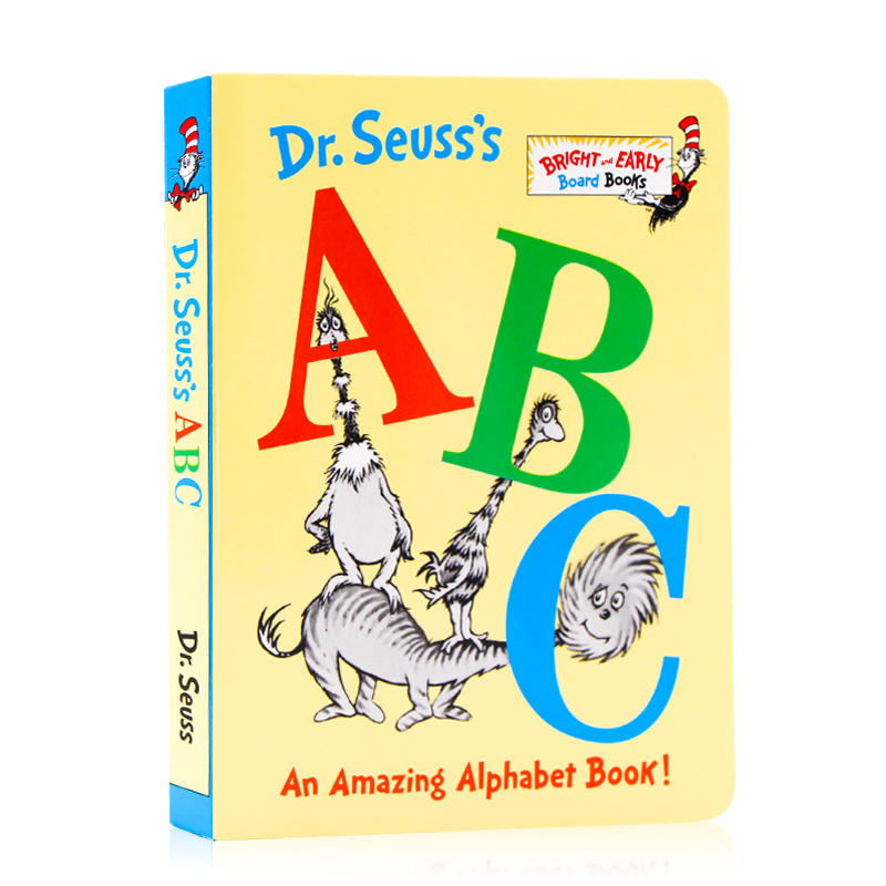 苏斯博士代表作Dr. Seuss's ABC 英文原版绘本 廖彩杏书单第10周第74本 Bright and Early Board 儿童学习字母纸板书