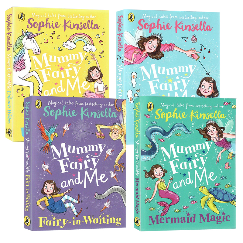 仙女奇遇记4册 英文原版章节桥梁书 Mummy Fairy and Me Unicorn Wishes 仙女妈妈和我美人鱼魔法儿童英语奇幻故事阅读进口英语书