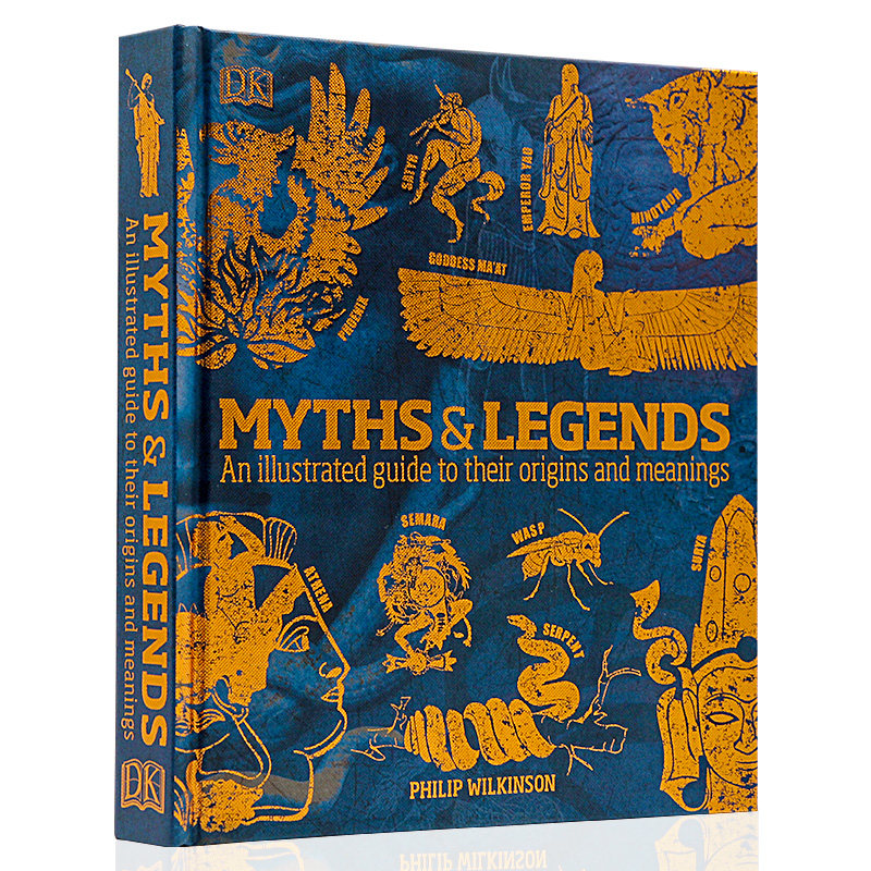 DK百科 神话与传说 Myths and Legends 英文原版 关于它们的起源和意义的图解指南 精装大开 经典神话传说图解指南科普 神话爱好者