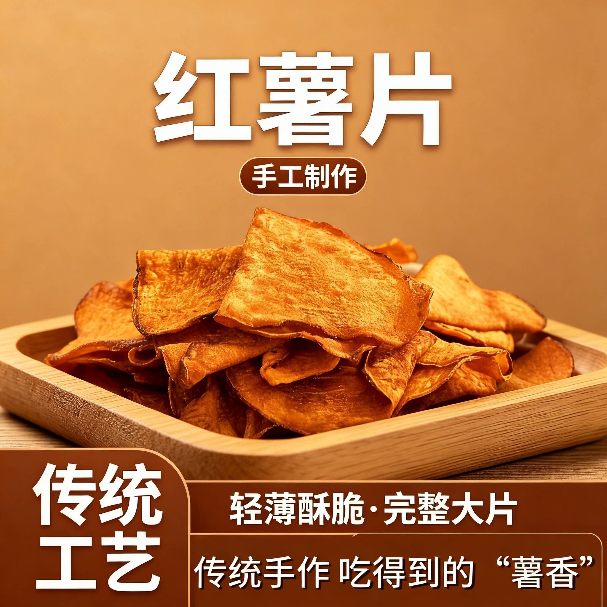 农家自制香甜薄脆红薯片袋装碳烤红薯脆片追剧休闲解馋小零食批发