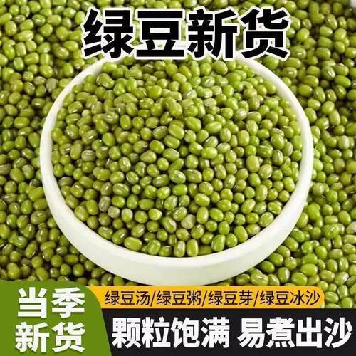 新绿豆特级农家自种新货薄皮易煮绿豆粥煮汤农家自种推荐绿豆汤