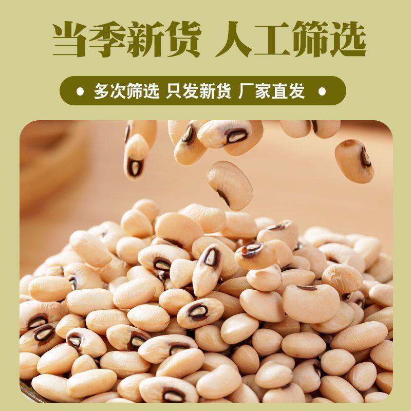 精选大白饭豆干净无杂易煮出沙炖肉熬粥日常膳食养生豆类原料