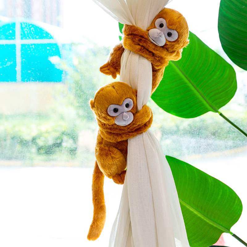 新款 可爱金丝猴公仔毛绒玩具女孩床上陪睡玩偶夜市地摊娃娃厂家