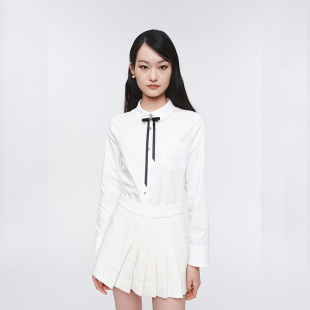 身衬衫 可拆卸蝴蝶结娃娃领袖 2025年新品