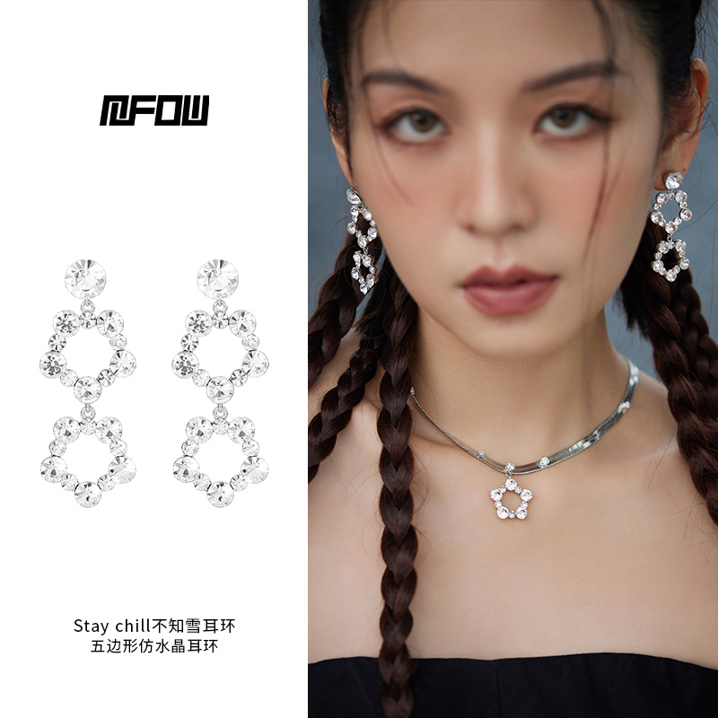 MFOW原创设计仿水晶五边形女