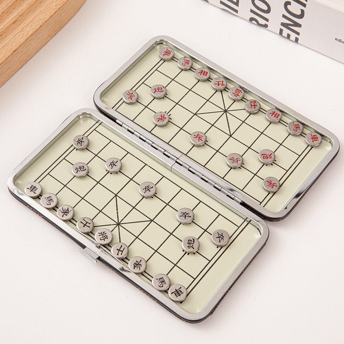 口袋迷你中国小象棋折叠磁性便携式磁石象棋学生磁铁益智棋类